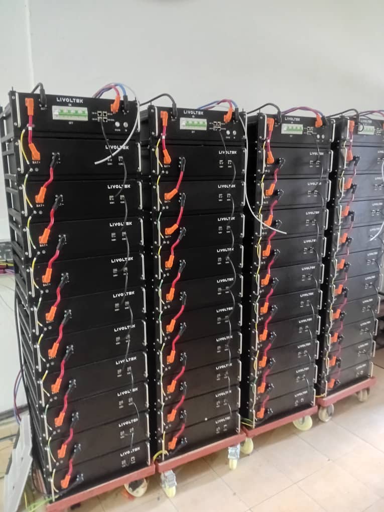 Parc de stockage lithium